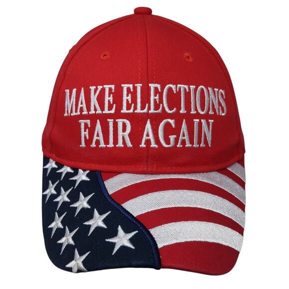Make Elections Fair Again U.S. Flag Baseball Cap Multi One Size The Maga Mall - Picture 1 of 10